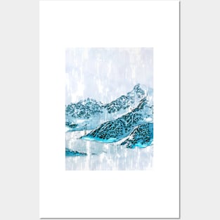 Austria Alps Abstract. For Mountain Lovers. Posters and Art